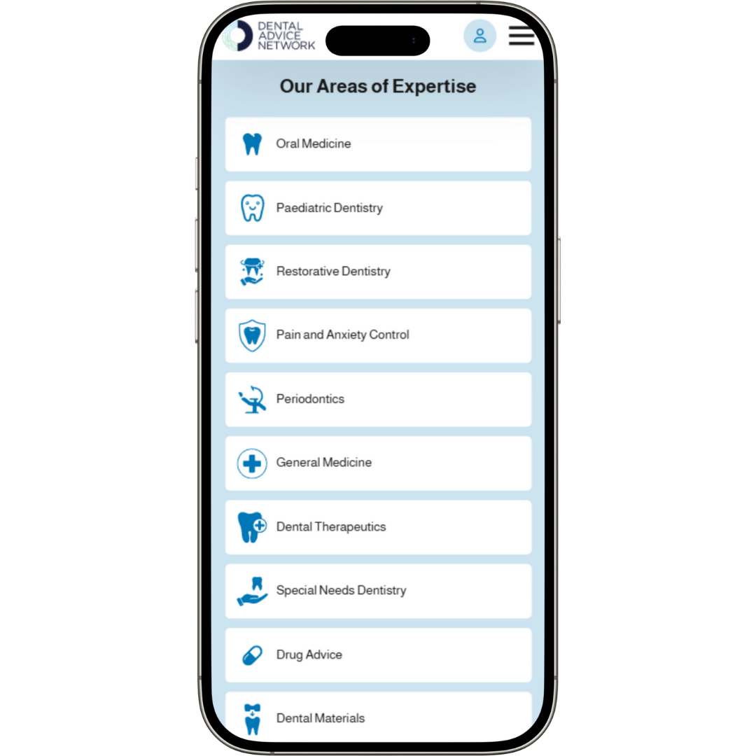 Dental Advice Network website mobile view - Wolf IQ