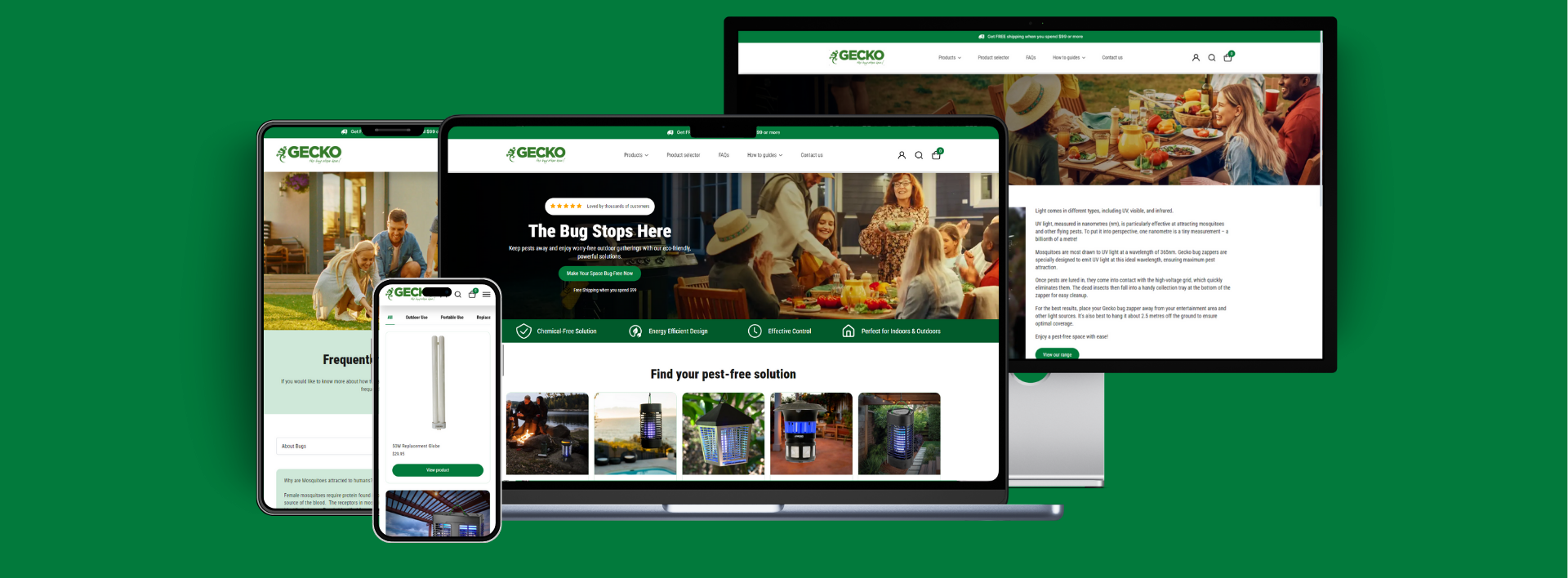 Gecko website on multiple devices - Wolf IQ