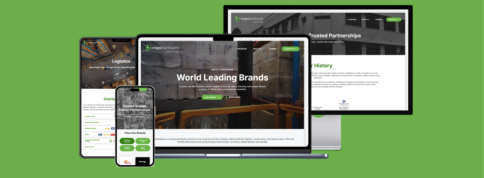 Mayo Hardware website on multiple devices - Wolf IQ