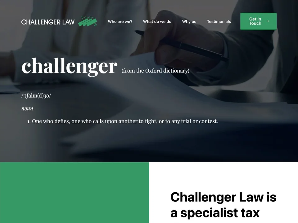Legal website example