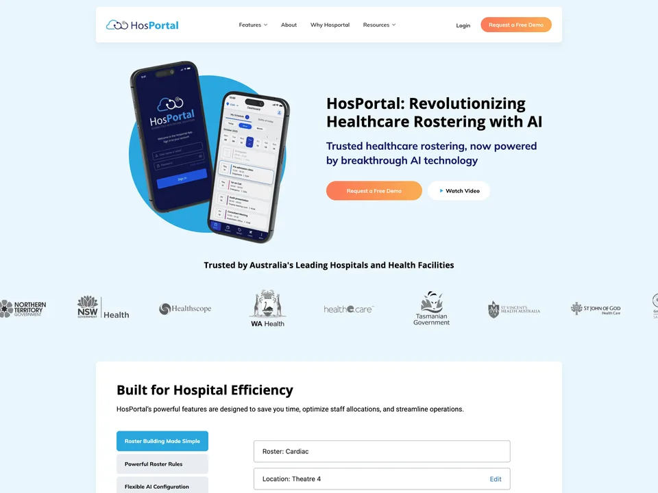 Hosportal website