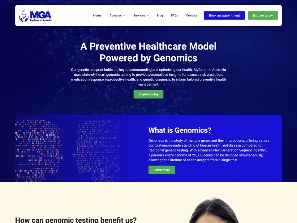 My Genome Australia website