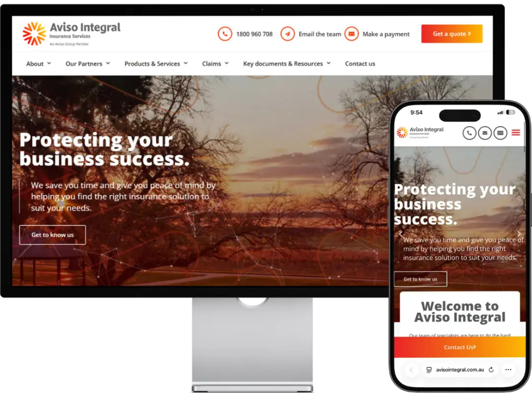 Aviso Integral website by Wolf IQ
