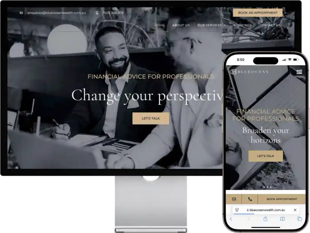 Finance website example