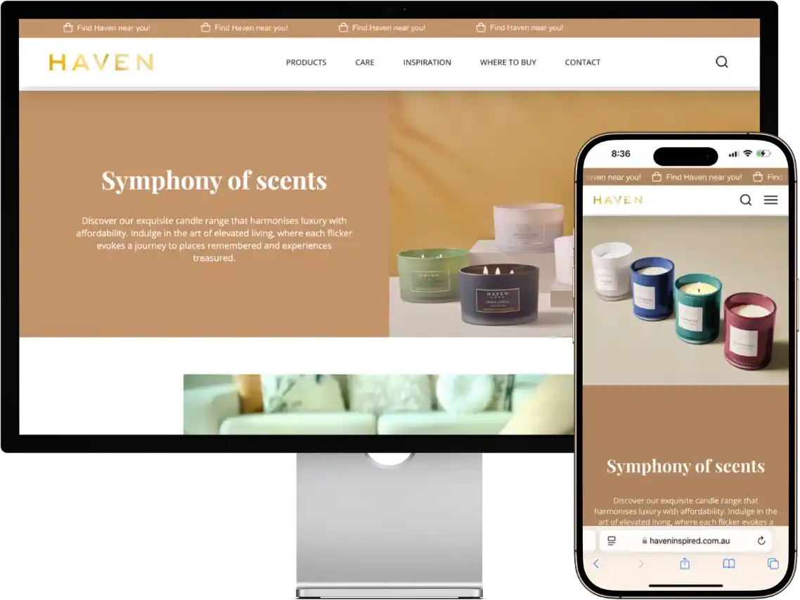 Haven Inspired website