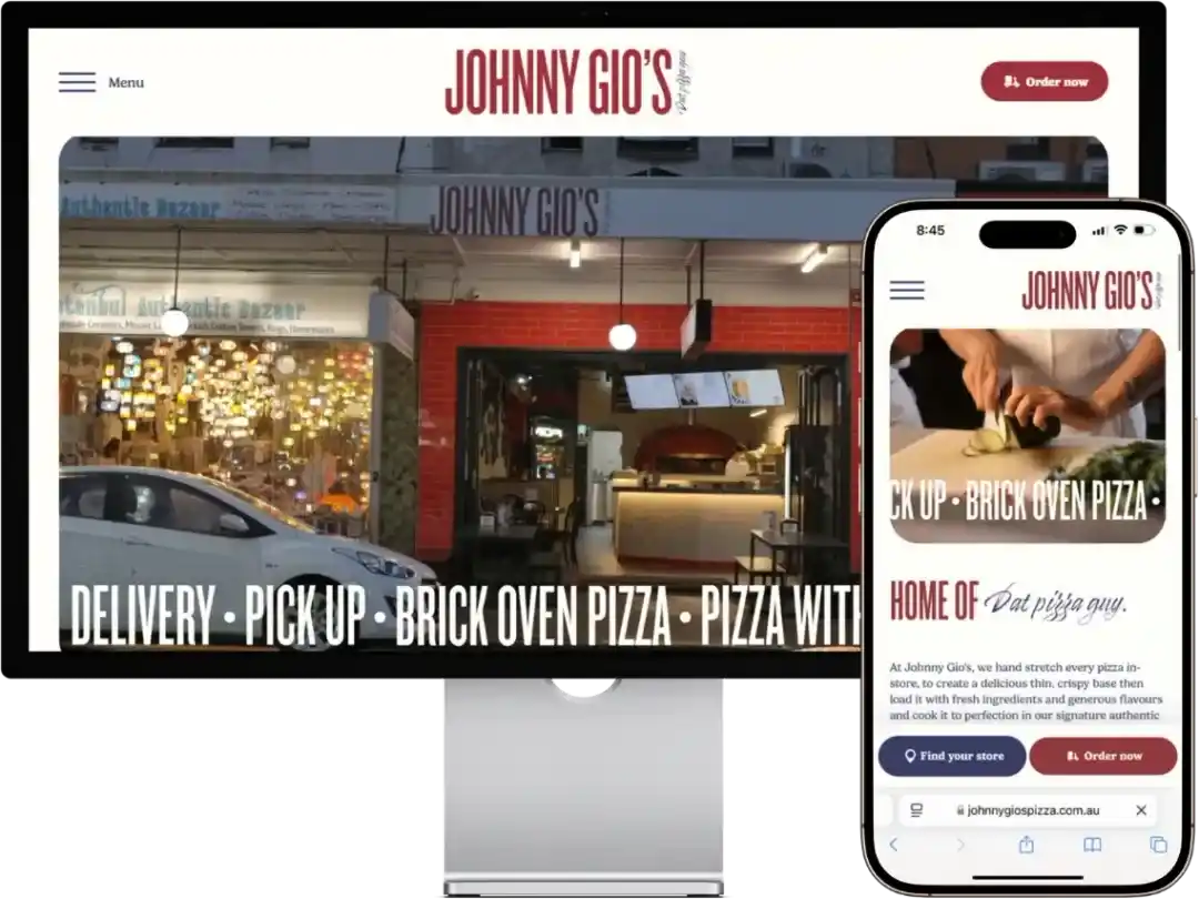 Pizza website example