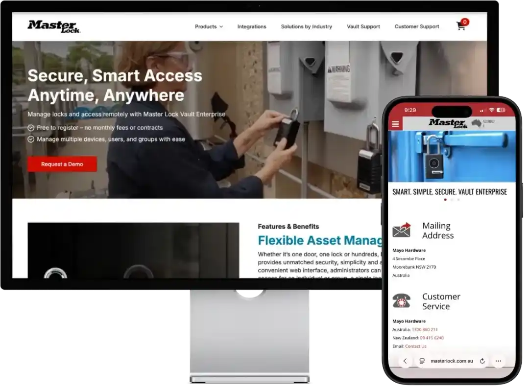 Master Lock website