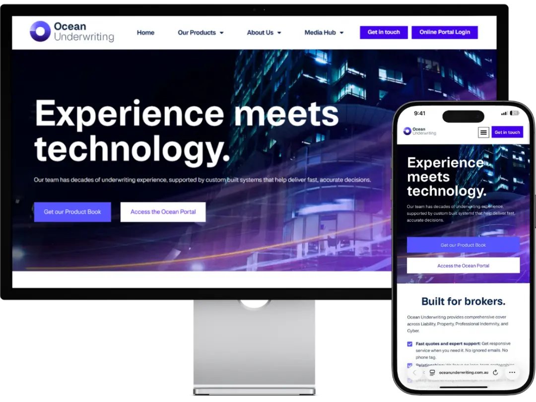 Ocean Underwriting website