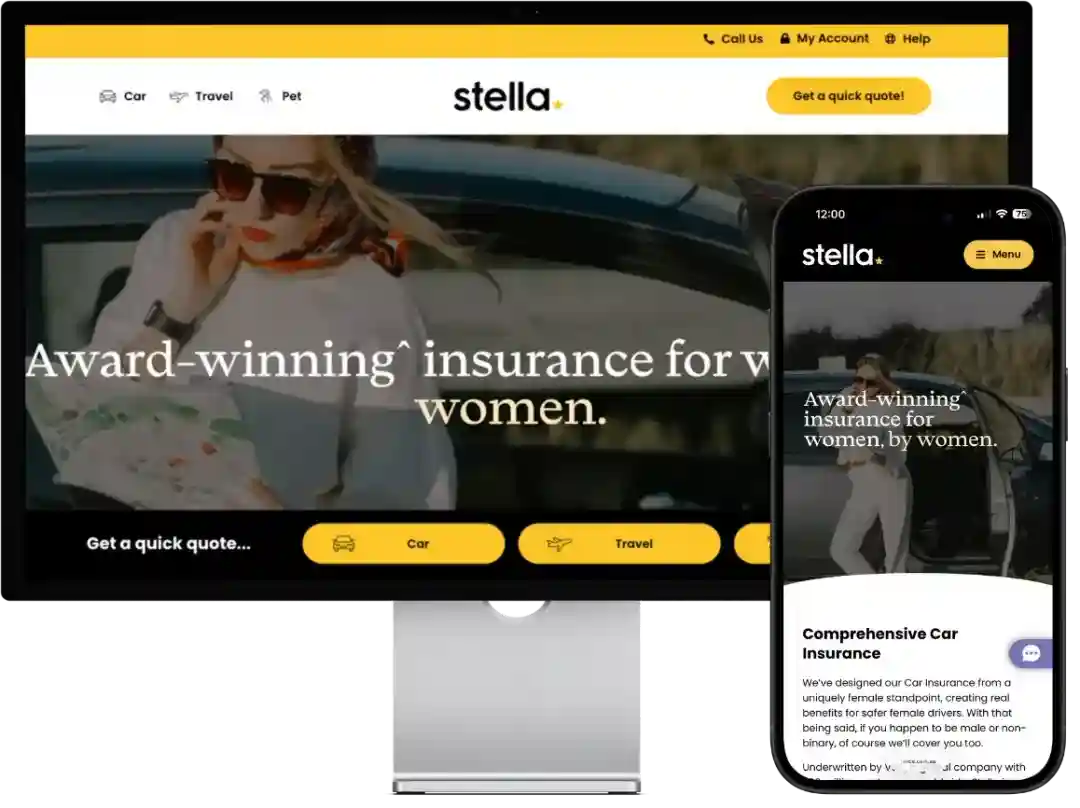 Stella Insurance website